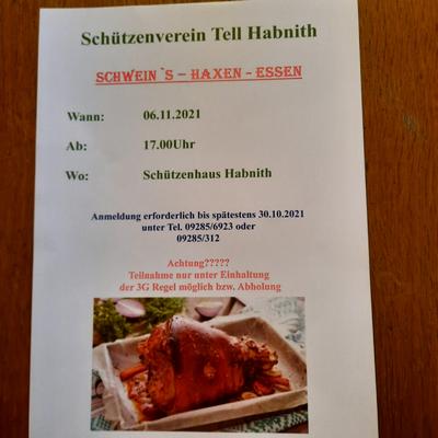 Einladung Haxen-Essen